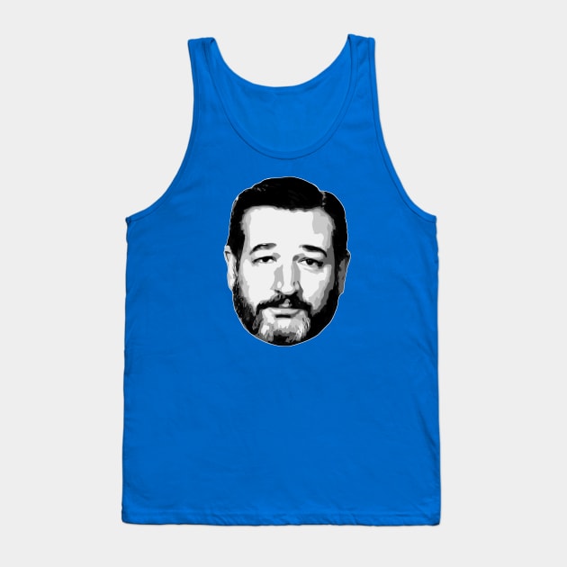 Ted Cruz Face Tank Top by AngelFlame